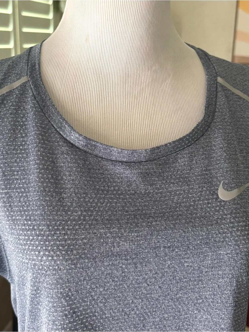 Nike Women's Heather Blue Performance Dri-FIT Tank